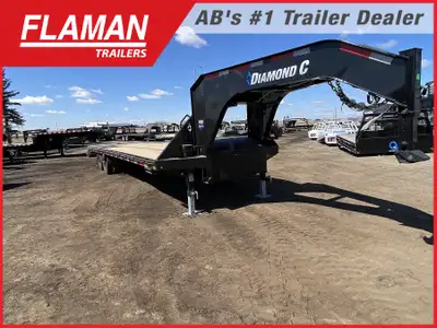 2026 DIAMOND C FMAX212 GOOSENECK TRAILER - 32' Color: Onyx Black Axles: (2) 12000lb HD Oil Bath Tire...