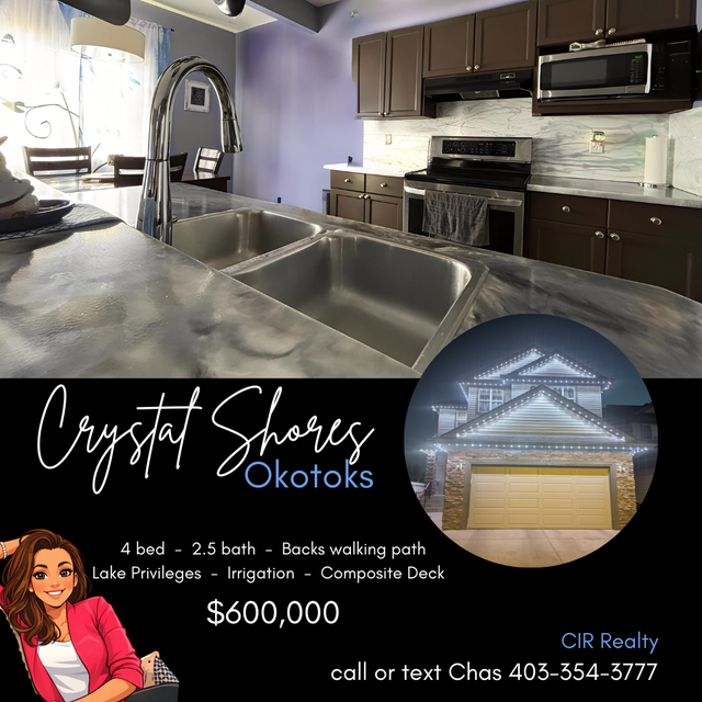 Detached Crystal Shores House for Sale in Okotoks Lake Community