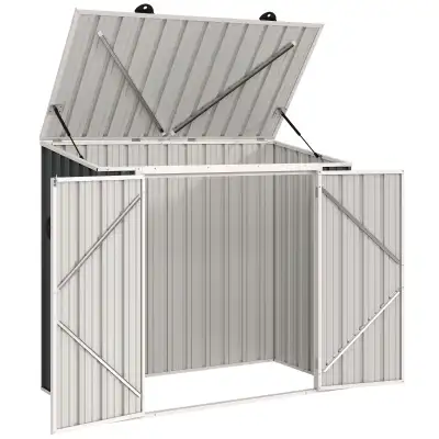 5ft x 3ft Outdoor Storage Shed, Garbage Bin Shed Organizer with, View more