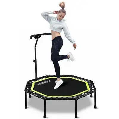 BRAND NEW - ONETWOFIT 51" Silent Trampoline w/ Adjustable Handle, View more