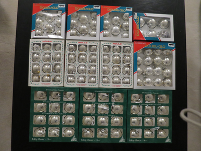 117 Silver Balls Christmas Tree Ornaments, View more