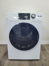 GE Electric Dryer stackable 24″ GFD14JSINWW New Scratch dent