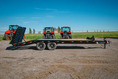 Welcome to Tractorland Trailers! Brand new 2027 Load Trail 102" x 22' tandem axle deck over trailer...