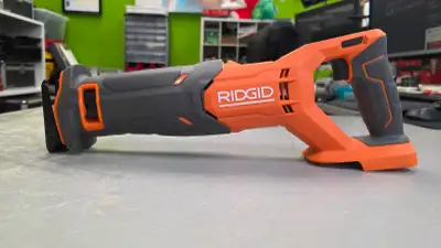 RIDGID 18V Lithium-Ion Cordless Reciprocating Saw - 1-1/8 in. stroke length for faster cutting - Eas...
