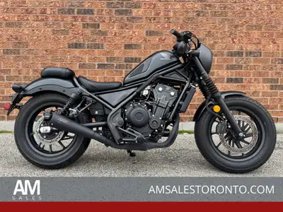 LIKE NEW 2025 Honda Rebel 500 with lots of extras! Vance & Hines Competition pipe, front cowel, LED...