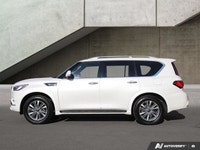 2023 Infiniti QX80 AWD LUXE One Owner, No Accidents. AWD, Pearl White over a Black Leather Interior.... (image 1)