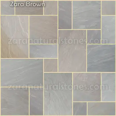 Brown Square Cut Flagstone Pavers - Thousands of sqft in stock with a wide selection of 30 plus colo...