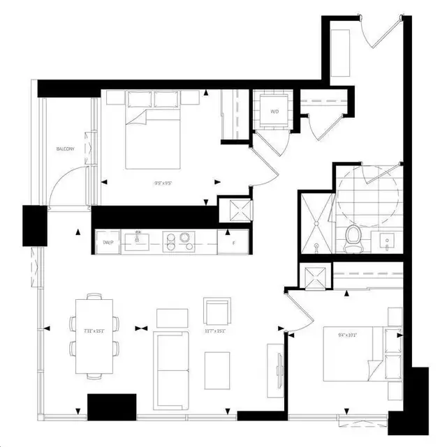 Burke Condo Toronto | 2 Bed 1 Bath | South View | $759,990 Image# 1