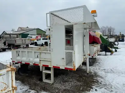 2021 Del 10' Steel Dump Box, fold down sides, tarp kit and storage compartments. Complete with teles...