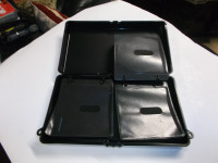 CD storage box SILVER ALUMINUM  BOX WITH pockets Belleville Belleville Area Preview