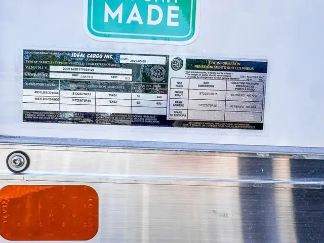 2025 Ideal Cargo TA3 8,5X16' WORKZONE +6 in Cargo & Utility Trailers in Rimouski / Bas-St-Laurent - Image 12