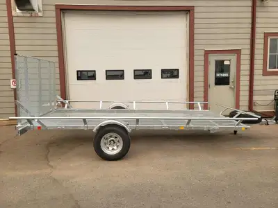 - A-frame tongue - LED Lights - Standard 2 coupler ball - Galvanized finish - 6 Welded tie downs - S...