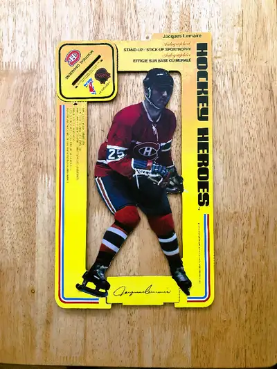 12” H ~1975  Jacques Lemaire Habs Stand Up w/Replica Signature, View more