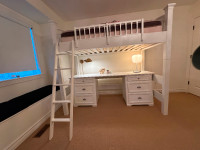 BEDROOM SET - Bed and Desk, Mattress
