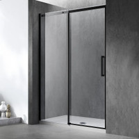 SLIDING SHOWER GLASS DOOR FRAMELESS