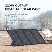 Sale: ECOFLOW 220 Watt Bi-facial Solar Panel, Portable, Foldable