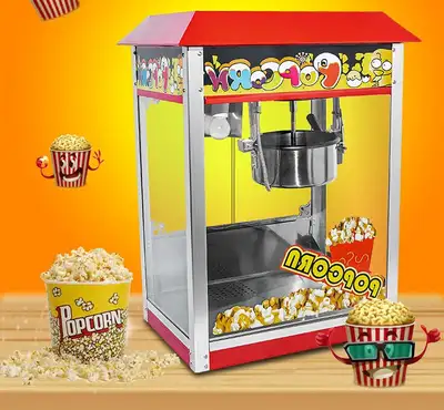 NEW 8 OZ TABLETOP POPCORN MACHINE S1190 SALE $229.95 Built-in warmer light Heavy-duty powder coated...