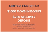 $1000 Move-In Bonus + $250 Security Deposit Visit our Website: https://www.capreit.ca/apartments-for... (image 1)