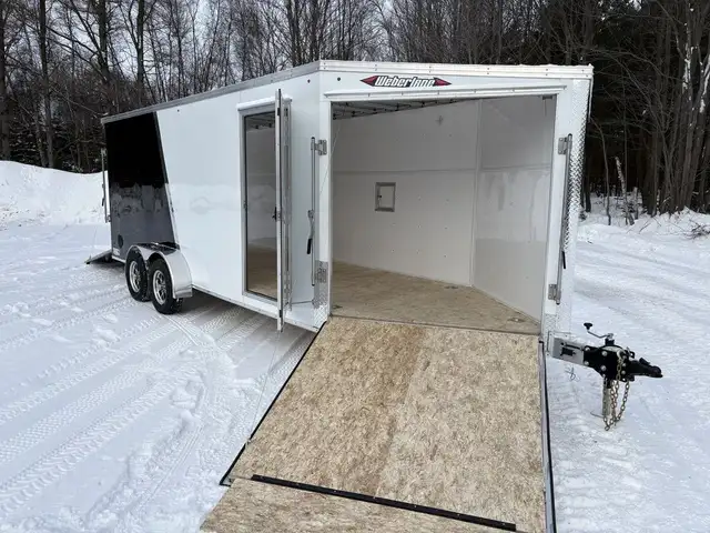 2026 Weberlane Aluminium 7' x 23' 2 essieux 2 rampes skidoo moto in Cargo & Utility Trailers in Laval / North Shore - Image 16