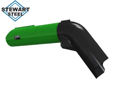 Unload auger extender. -3' length -Fits John Deere STS & S series combines with 17" (high-rate) unlo...
