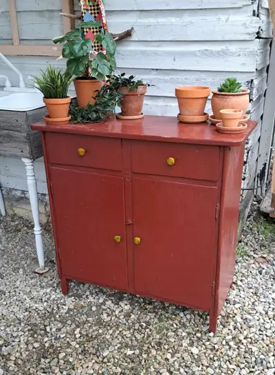 Primitive Potting Cabinet, View more