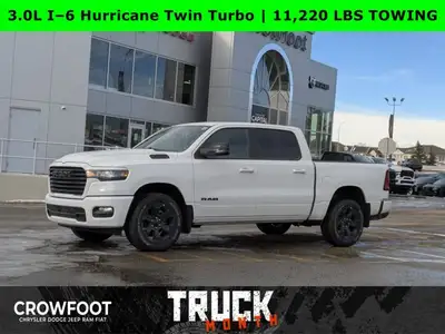 This Ram 1500 has a strong Twin Turbo Regular Unleaded I-6 3.0 L/183 engine powering this Automatic...