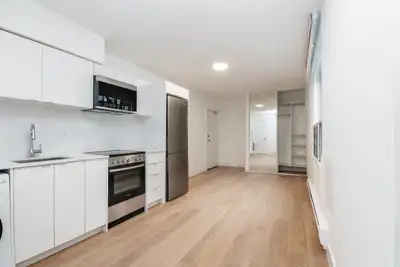Renovated Akelius studio apartment for rent. Located near King and Jameson in the Parkdale neighborh...