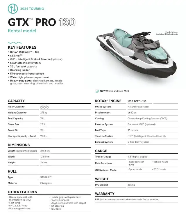 2026 Sea-Doo GTX Pro 130 | Personal Watercraft | Ottawa | Free local ...
