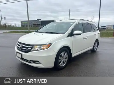 Recent Arrival! Odometer is 45583 kilometers below market average! White 2016 Honda Odyssey EX Alloy...