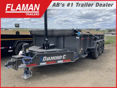 DIAMOND C 16' LOW PROFILE TELESCOPIC DUMP TRAILER Color: Carbon Metallic Gray Frame Size: 16'(L) x 8...