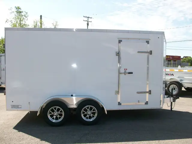 2025 Weberlane ALUMINIUM 7' X 14' V-NOSE 2 ESSIEUX A GLISSIERE C in Cargo & Utility Trailers in Laval / North Shore - Image 5
