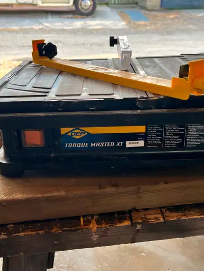DEP Tourque Master wet saw. FREE, View more