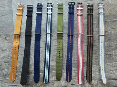 ZuluDiver Phalanx 20mm Vintage Style NATO Canvas Watch Strap, View more