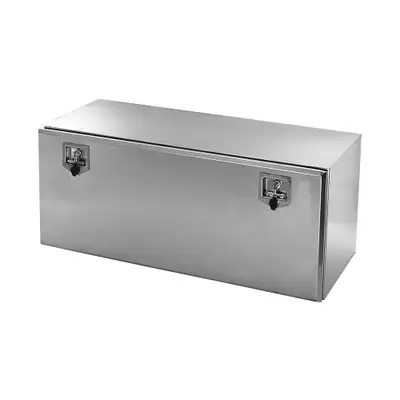 Brand New High Quality Faucher 48 x 18 x 18 Polished Stainless Steel Under Deck Toolbox Entire toolb...