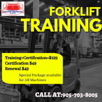 START YOUR LIFT TRUCK TRAINING TODAY!CERTIFICATION IN JUST $49!
