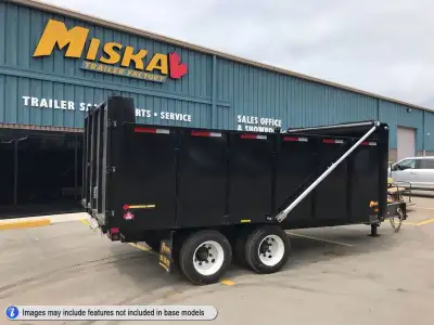 Miska Tandem Dually Dump Trailers with 102in.x16' Dump Box Call or Visit miskatrailers.com for a Cus...