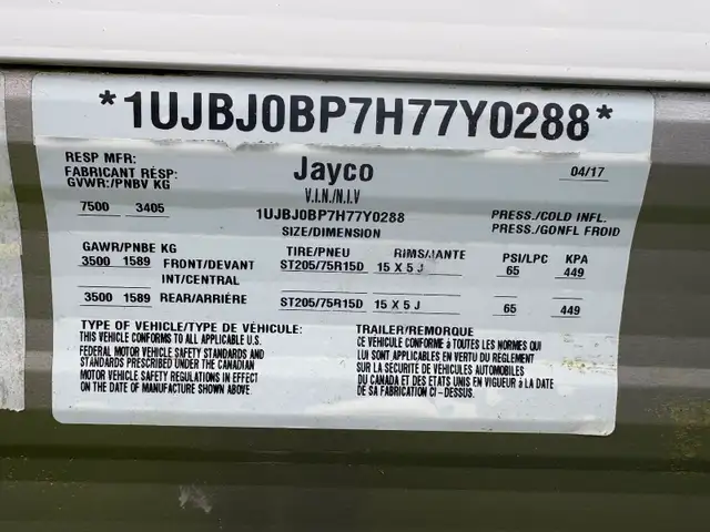Jayco JayFlight 2017 SLX 265RLSW - $19,000 (Black Creek) in Travel Trailers & Campers in Comox / Courtenay / Cumberland - Image 10
