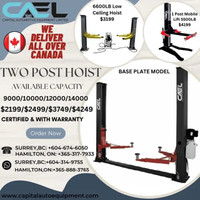 CAEL 2 Post Hoist Lift 9000/10000/12000/14000 LBS model