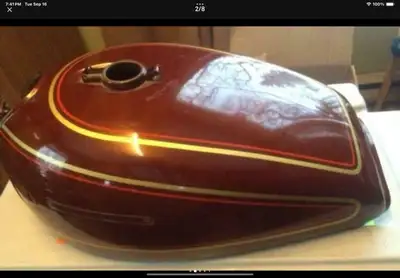 1976 Kawasaki KZ900 A4 Gas Petrol Diamond Brown Tank 1976 1977 Kawasaki KZ900 KZ1000 Gas Petrol Tank...