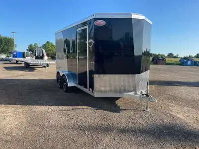 NEO ALL-ALUMINUM 7' x 14' TANDEM AXLE ENCLOSED CARGO TRAILER WITH RAMP DOOR! Designed for strength,...