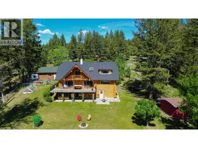 Brand-new log maintenance at this magnificent home on 1.88 acres with a gorgeous view overlooking 10...