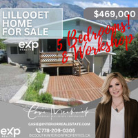 Lillooet BC Home for Sale 5 Bedrooms Workshop and a View