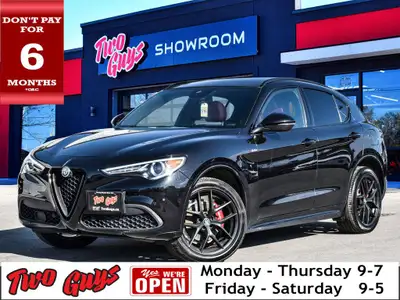 2021 Alfa Romeo Stelvio Ti Sport Vulcano Black Metallic *NERO EDIZIONE PACKAGE*, *ACTIVE DRIVER ASSI...