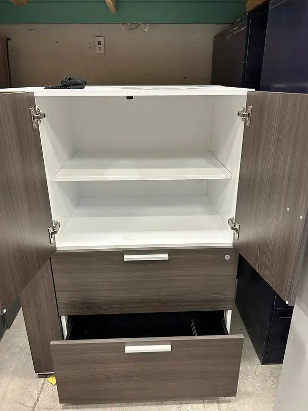 Teknion Storage with 2 Drawer Filing Cabinet with Coat Hanger!62863278462211124
