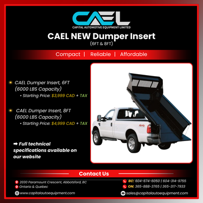 New CAEL Heavy Duty Dumper Insert 6FT & 8FT– CERTFIED & WARRANTY INCLUDED 3,999 The CAEL Dumper Inse...