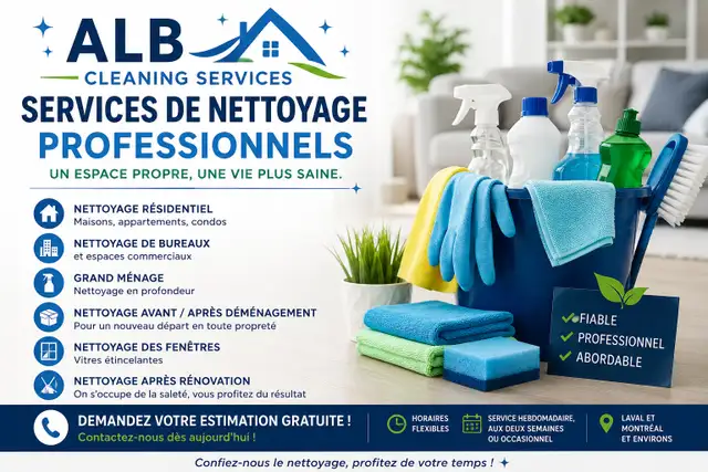 Professional Cleaning Services – Laval and Montreal