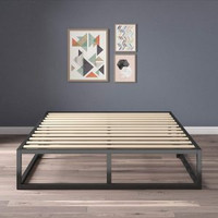 NEW 10" RAISED METAL PLATFORM BED FRAME WOOD SLAT Edmonton Edmonton Area Preview