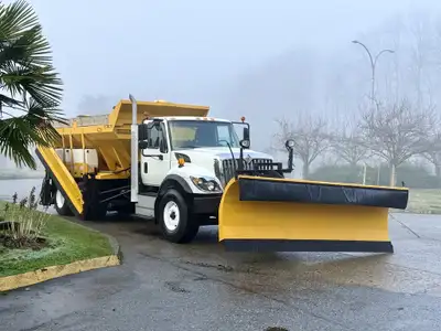 2016 International Workstar 7400 14 Foot Dump 11 Foot Wing Plow 11 Foot Snow Plow Air Brakes Snow Pl...