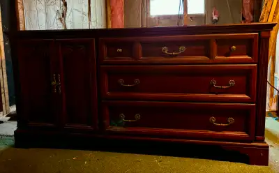 Solid Cherry Wood Dresser (Vintage) made in Canada Strathroy, View more