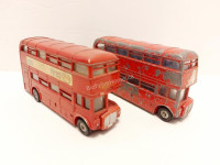 Lot # : 40 - 2 - VINTAGE DOUBLE DECKER DINKY BUSES